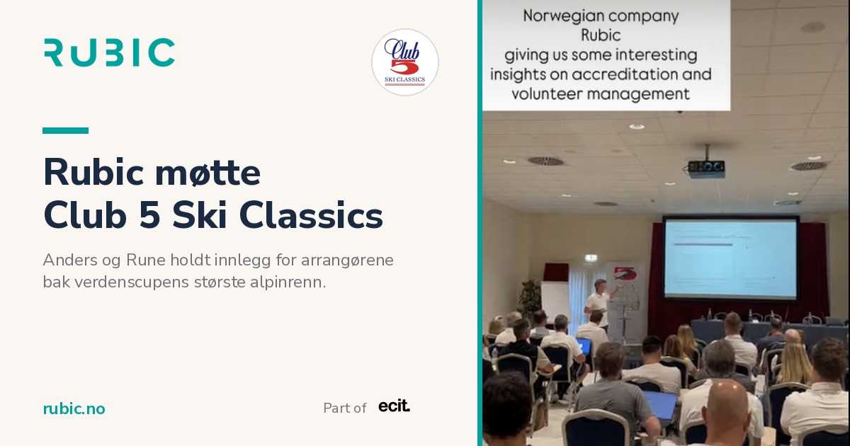 Rubic møtte Club 5 Ski Classics – Anders og Rune holdt innlegg for arrangørene bak verdenscupens største alpinrenn
