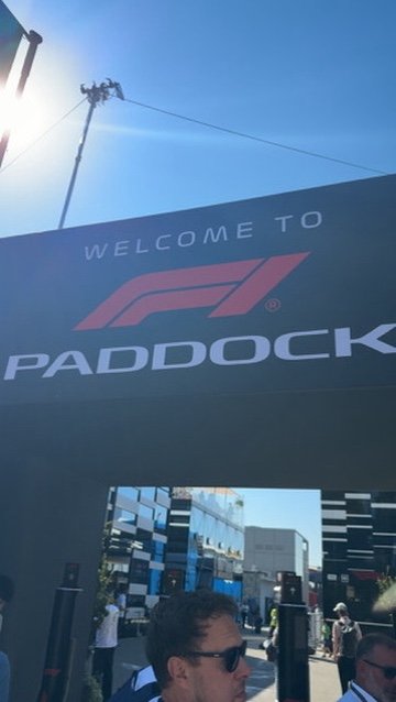 Inngangen til Formel 1-paddocken på Monza